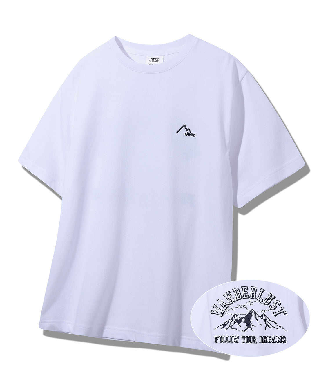 韓國 Jeep Mountain Loose Fit Short Sleeve T-Shirt【JP038】