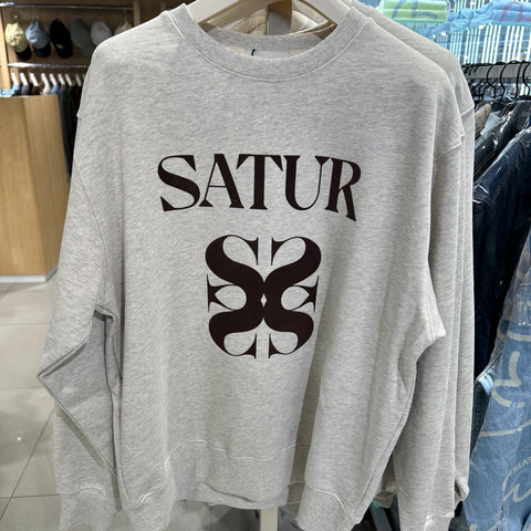 韓國 Satur (W)Big Classic Logo Sweatshirt【SR057】