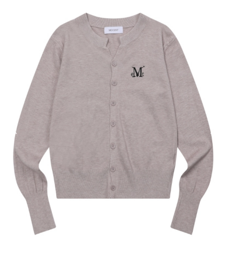 韓國 Mucent Marais 7 Button Crop Henry Neck Cardigan【MU183】