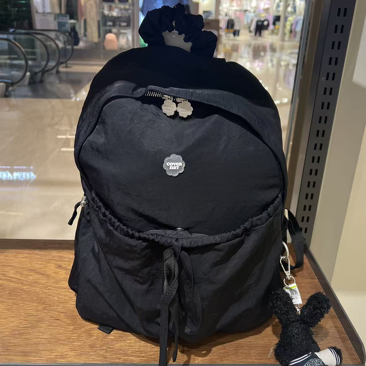 韓國 Covernat Cloverheart Shirring Nylon Backpack【CO002】