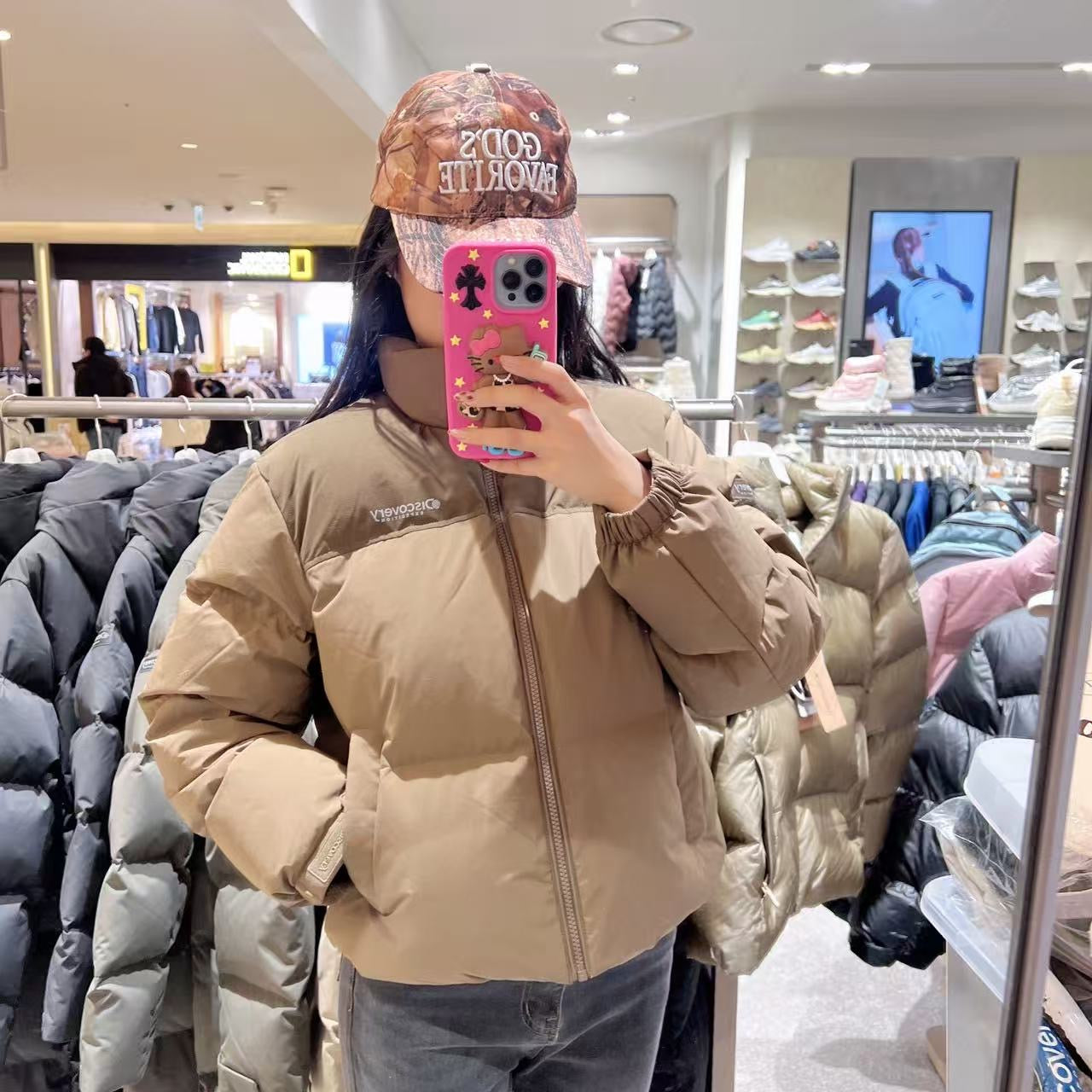 韓國 Discovery Women's Bansley Down Crop Short Padding (鴨絨)【DY216】