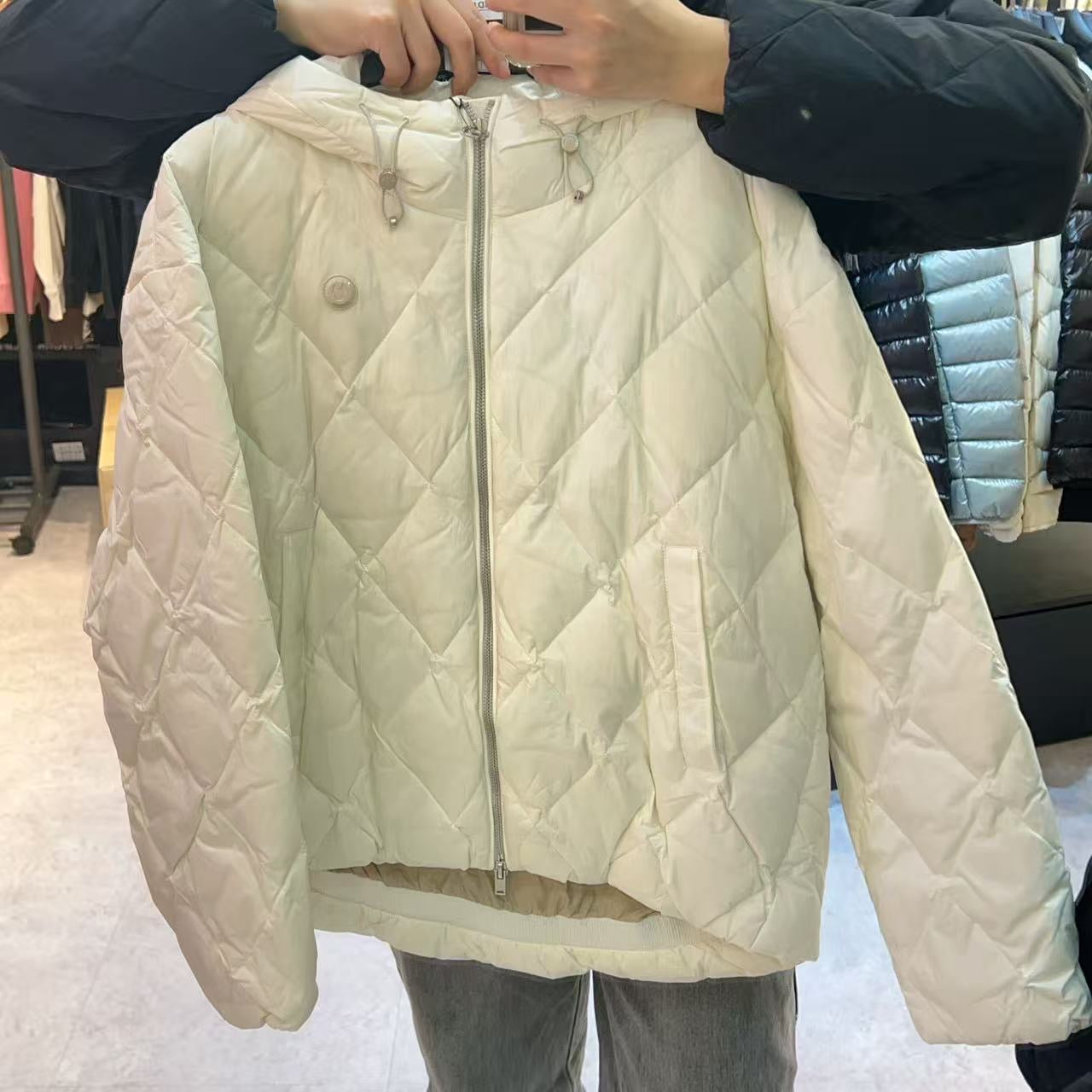 韓國 LifeWork Women's Lite Diamond Quilted Mid-Down Hooded Jumper (鴨絨)【LW002】