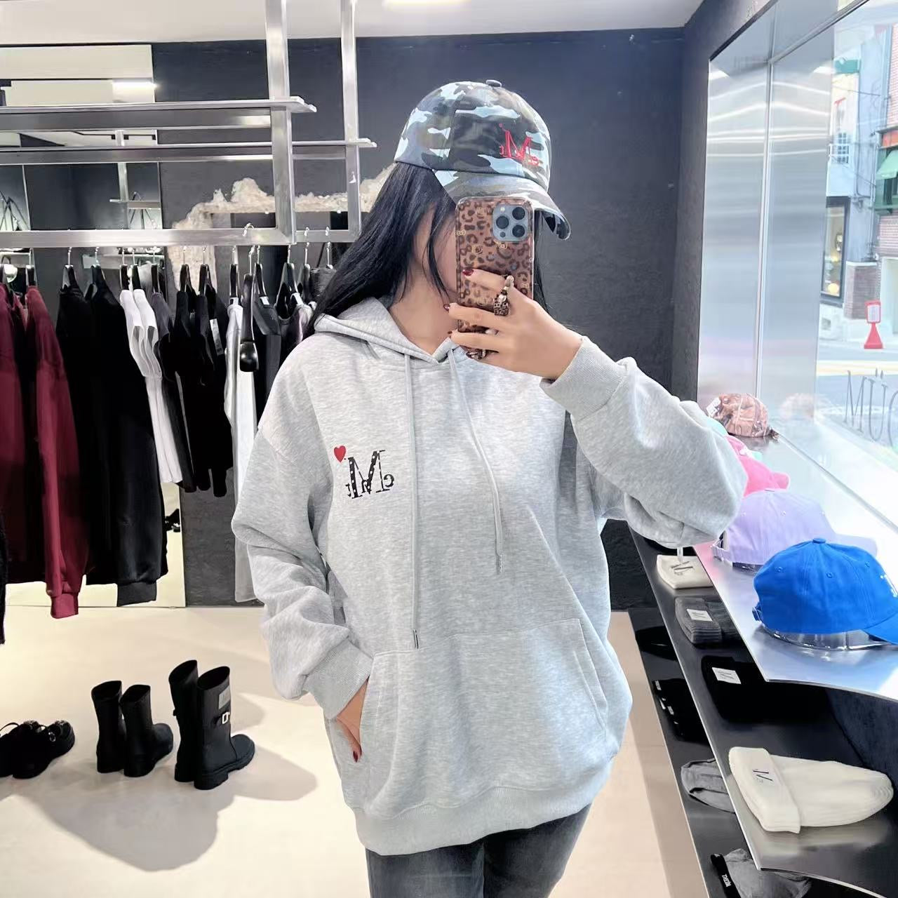 韓國 Mucent Unisex Lovrits Mini Heart Logo Hoodie【MU127】