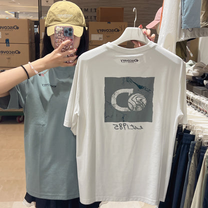 韓國 Discovery Freshvent Washing Box Logo Short-Sleeve T-Shirt【DY037】
