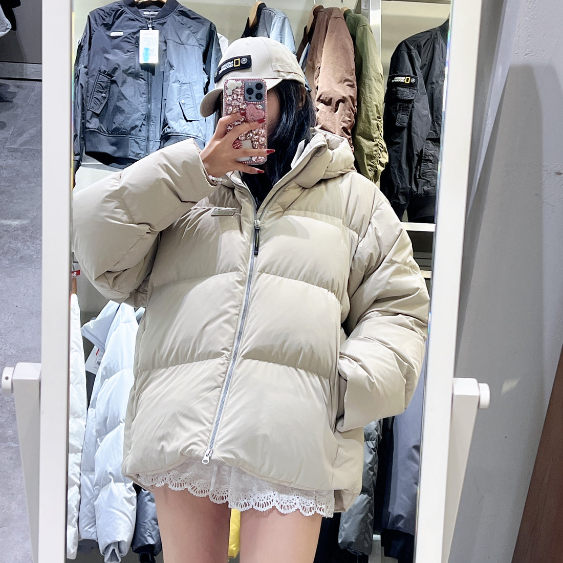 韓國 National Geographic Cayman Short Length Goose Hoodie Down Jumper鵝絨【NG818】