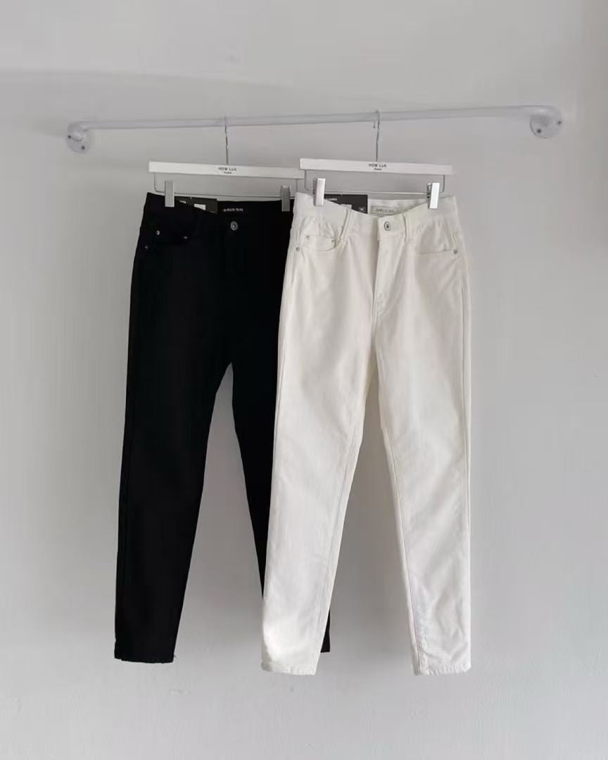 韓國 HowLuk 牛仔褲 刷薄毛  (冬季款)【H266】