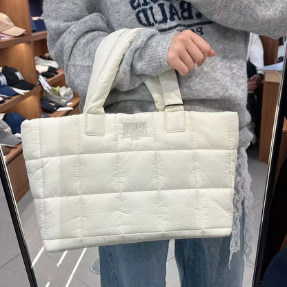 韓國 Marithe Francois Girbaud Classic Logo Padding Tote Bag【MF775】