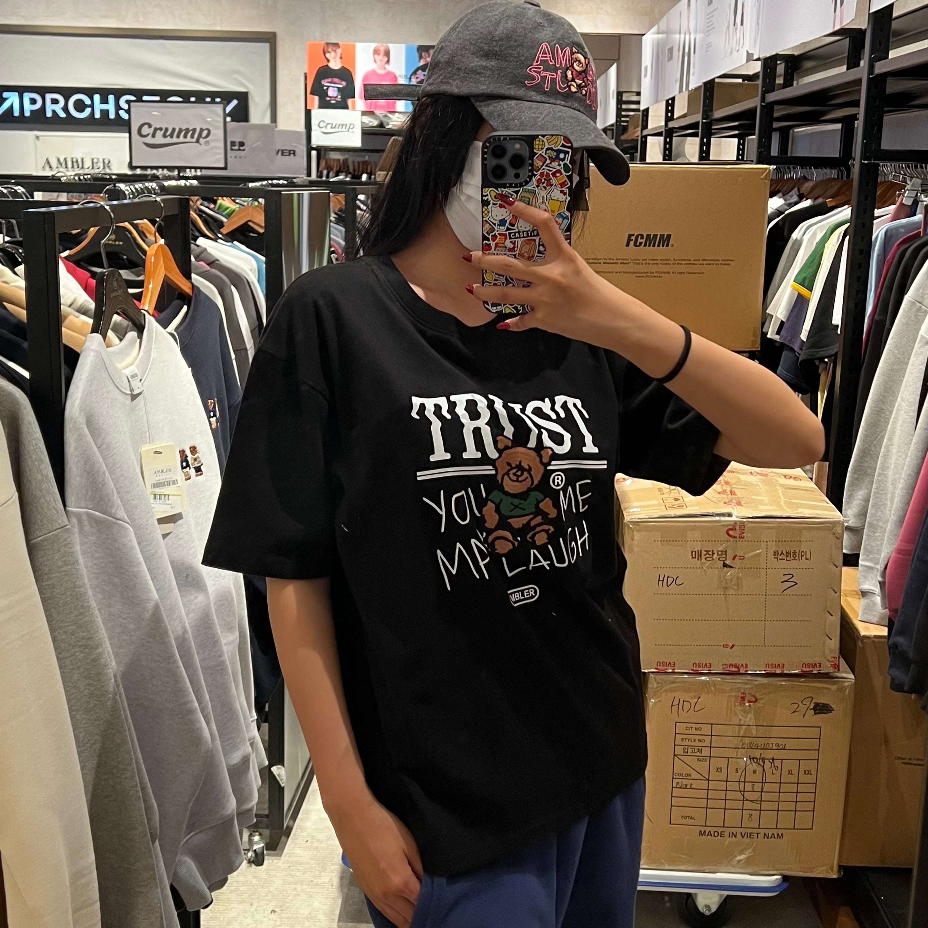 韓國 Ambler Trust Bear Overfit Short Sleeve T-Shirt【AR022】 - STT Mall HK 靚太網購