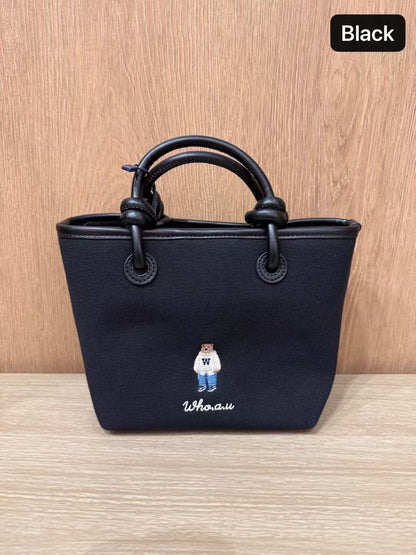 韓國 Who.A.U Canvas 2-way Tote Bag【WA210】