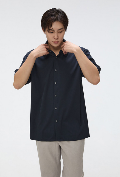 韓國 SPAO Silky Short Sleeve Shirt【SP166】