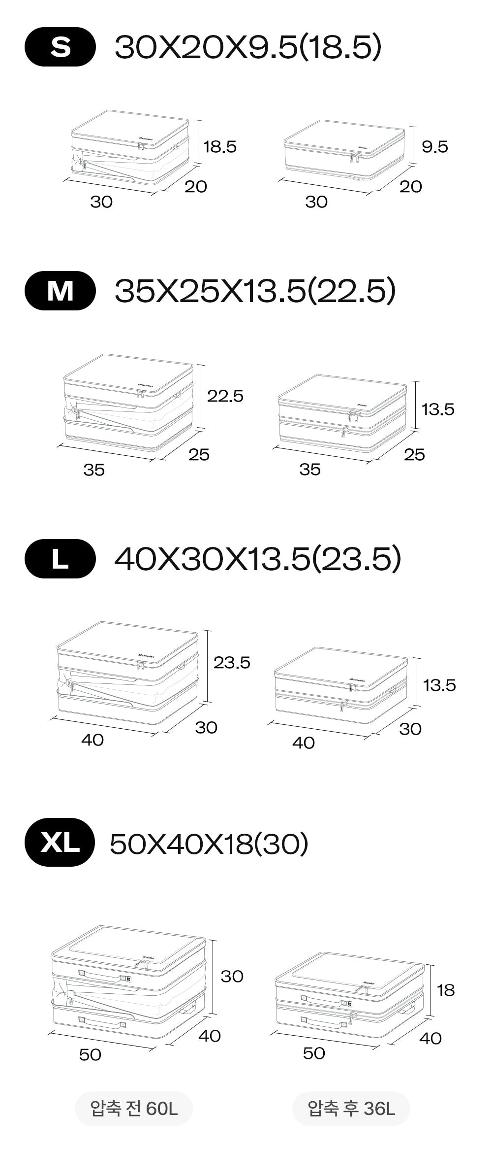 韓國 Branden 強韌收納壓縮袋【SM337】