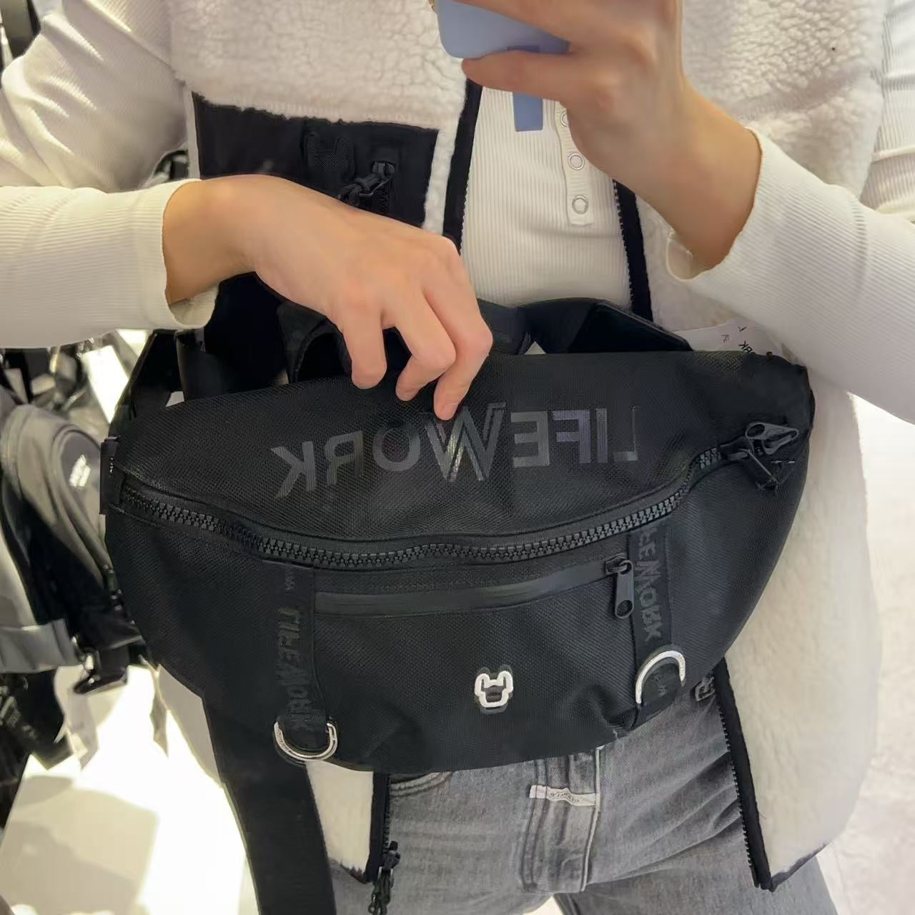 韓國 LifeWork Smalladok D-ring Waist Bag【LW055】