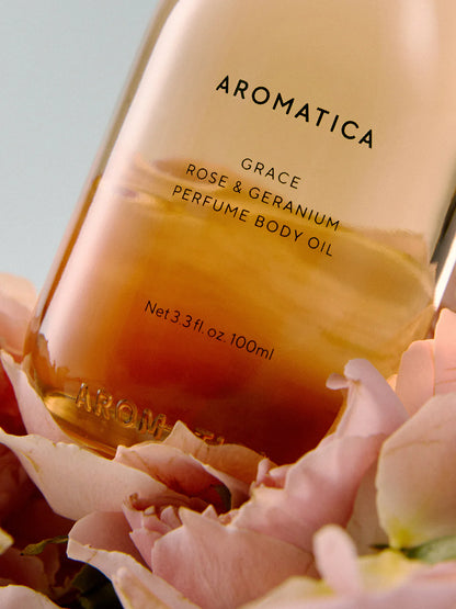 Aromatica Grace香水身體油 玫瑰和天竺葵 100ml【SM537】
