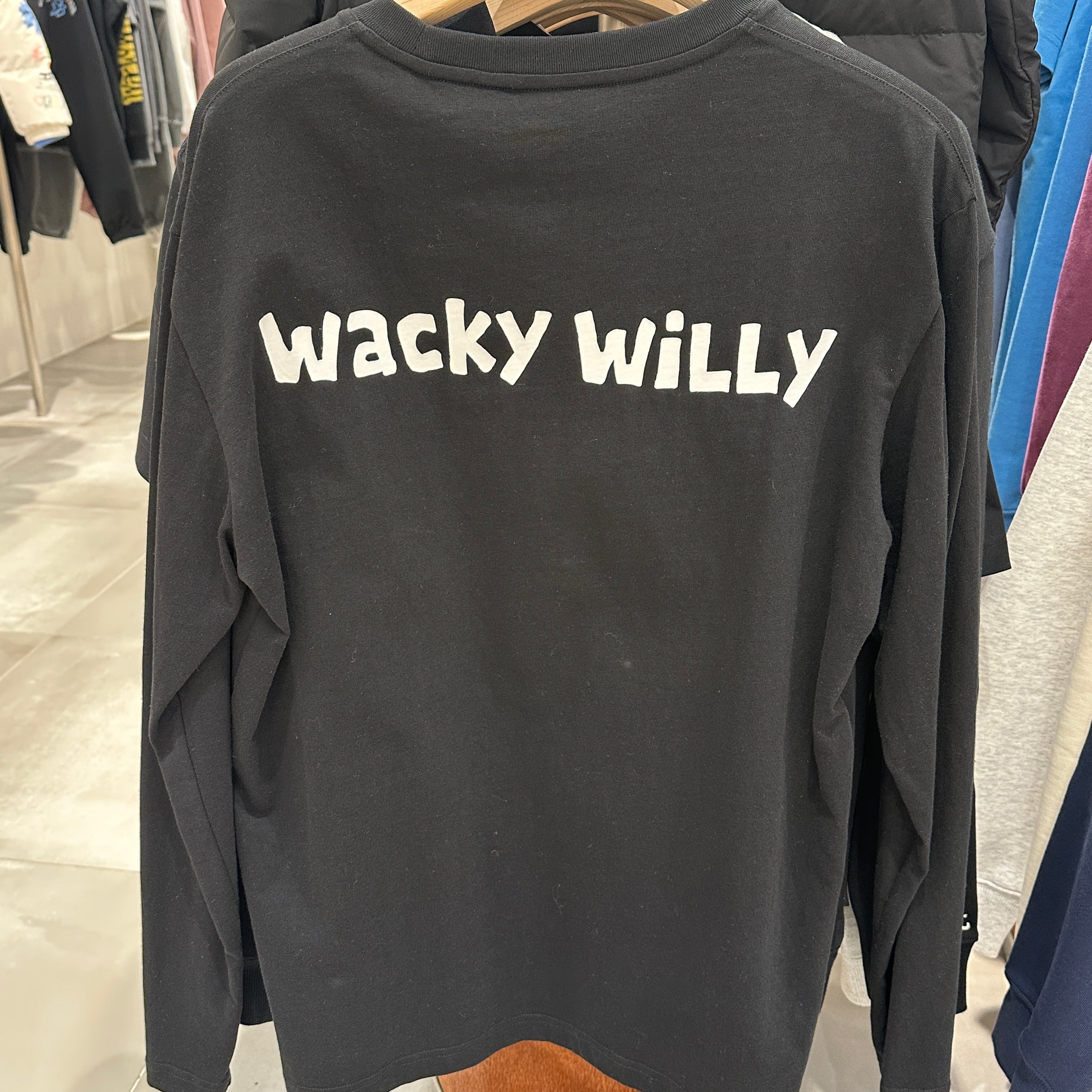 韓國 Wacky Willy Basic Typo Long Sleeve【WW119】