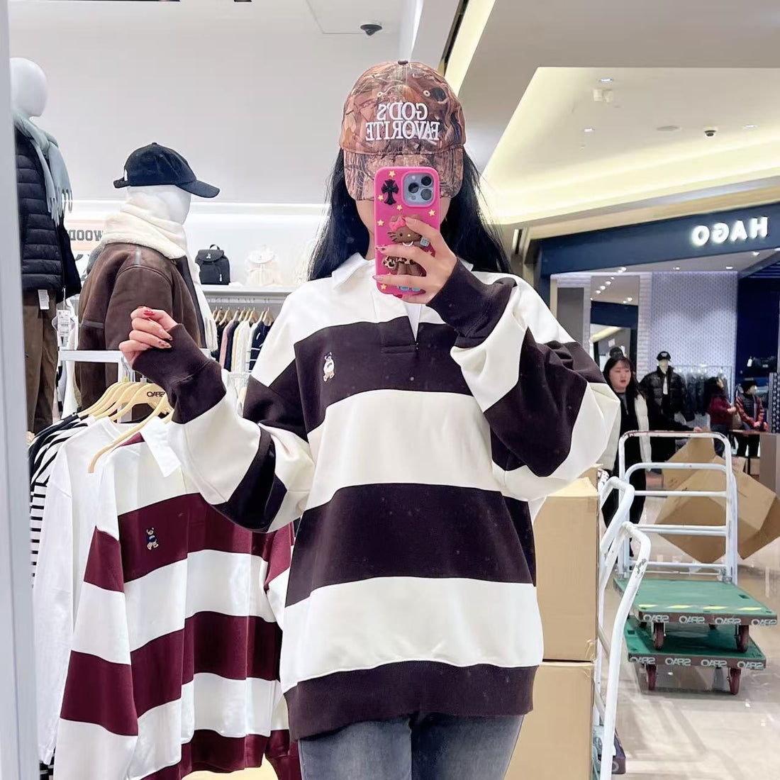 韓國 SPAO Rugby Sweatshirt【SP221】