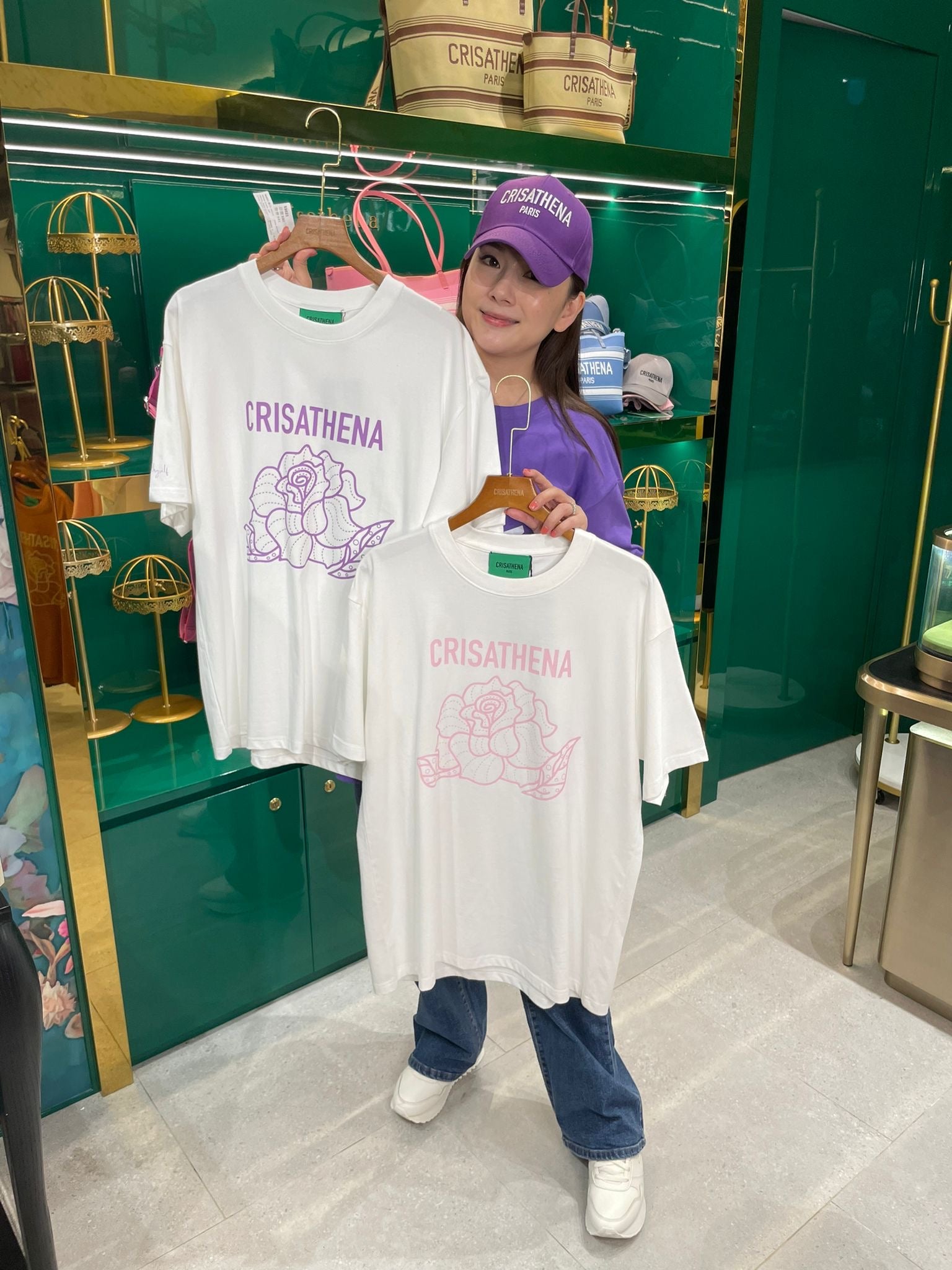 Crisathena Flower T-shirt【SM274】