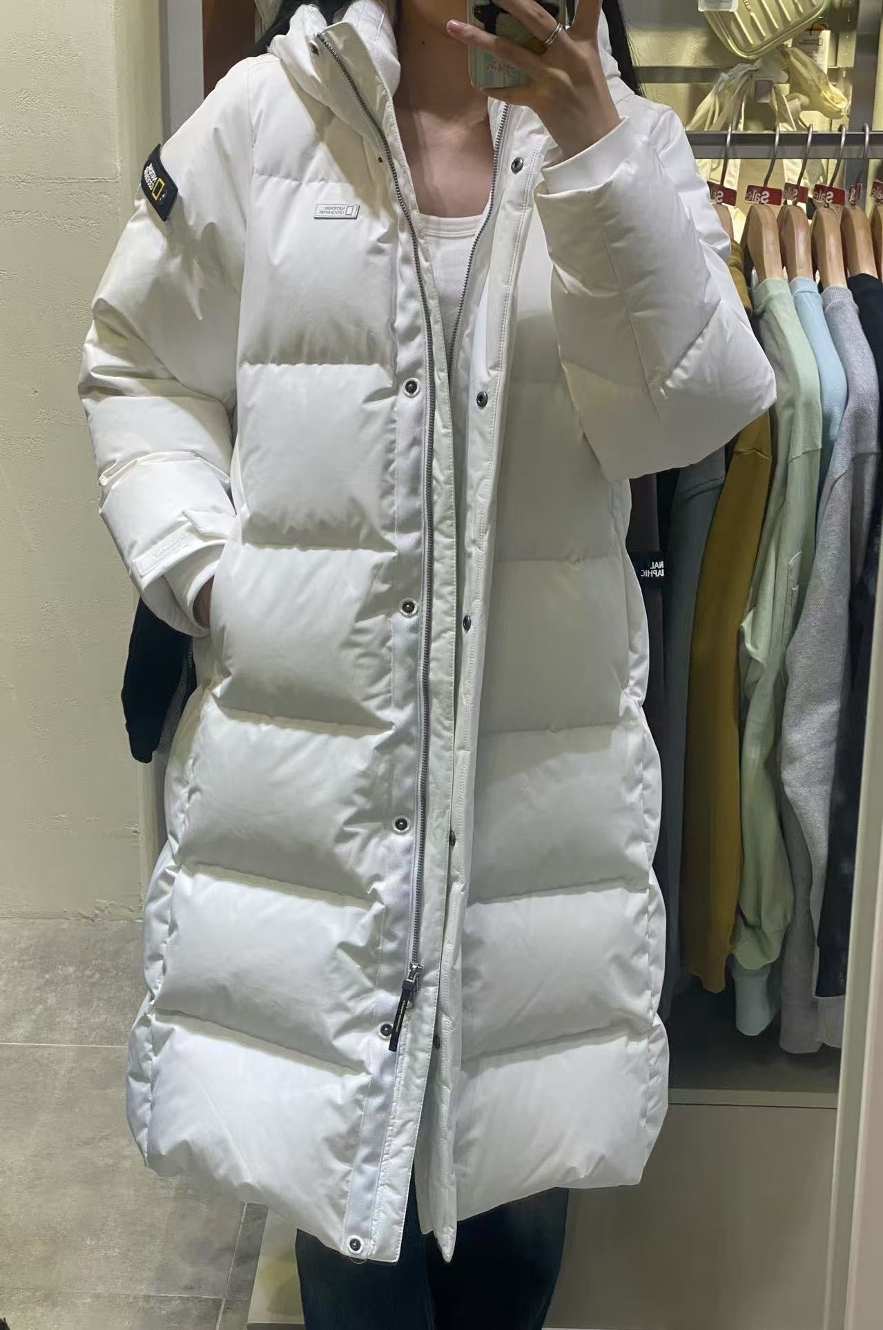 韓國 National Geographic 女裝CAYMAN長羽絨外套【NG143】 - STT Mall HK 靚太網購