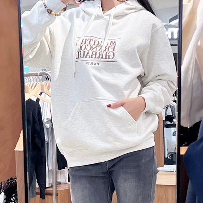 韓國 Marithe Francois Girbaud Classic Logo Embroidery Hoodie (Brushed)【MF770】