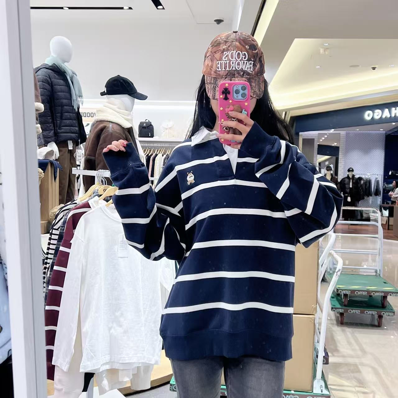 韓國 SPAO Rugby Sweatshirt【SP221】