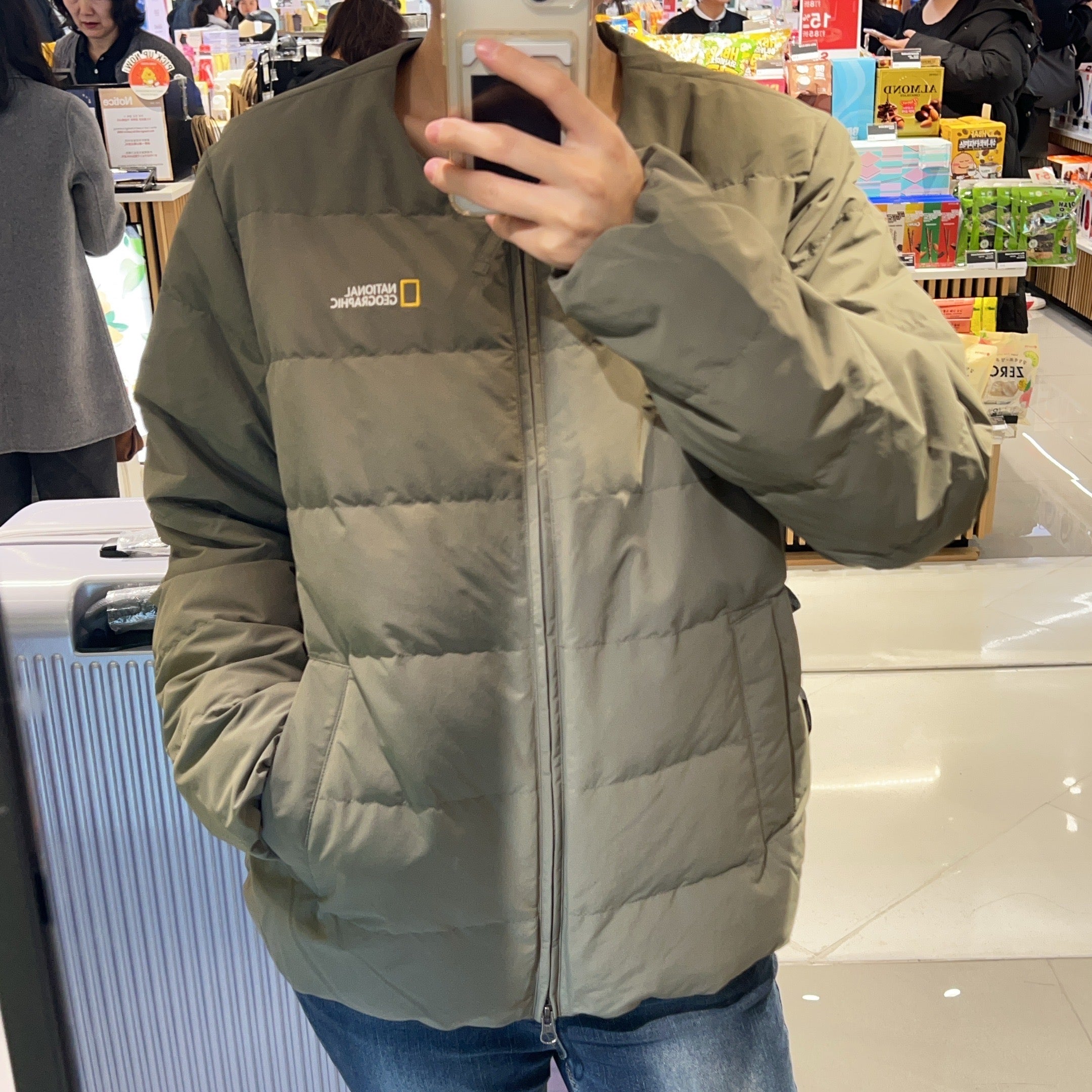 韓國 National Geographic 男女同款 HERON 輕量 羽絨外套 (鵝絨)【NG011】