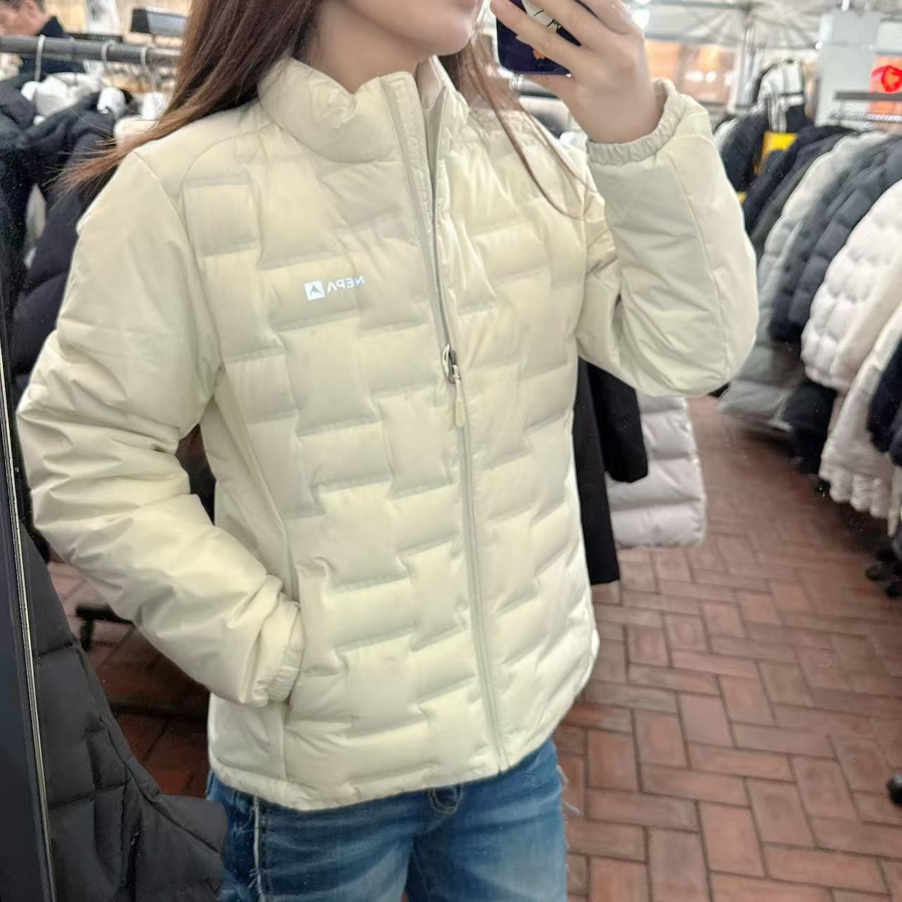 韓國 NEPA Women's Glue Tube Down Jacket (鴨絨)【NA038】