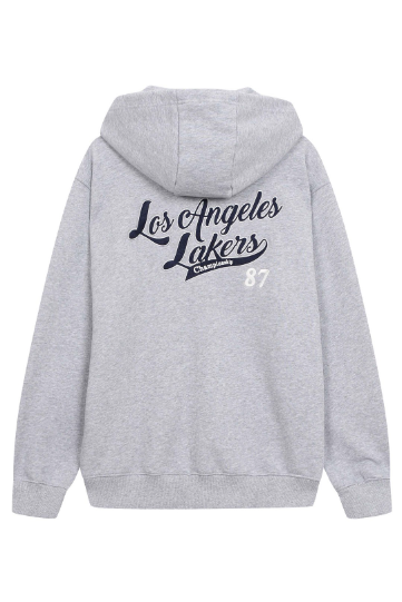 韓國 NBA LAL Back Lettering Hooded Zip-Up【NA029】