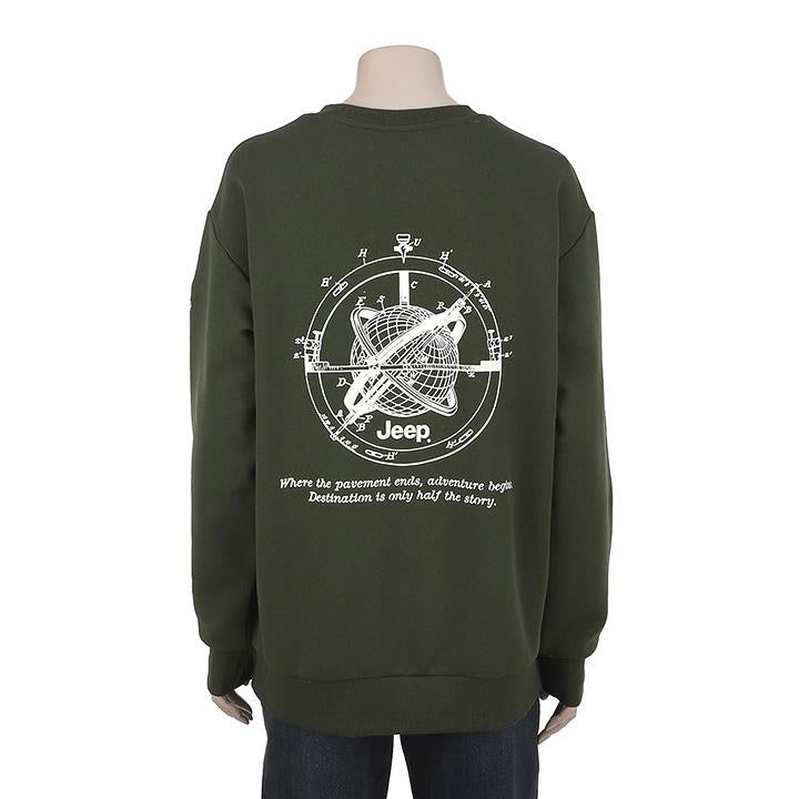 韓國 Jeep Globe Loose Sweatshirt【JP027】