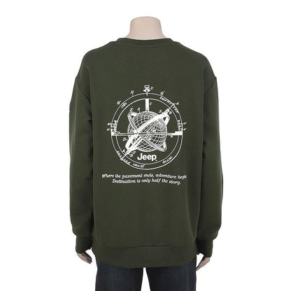韓國 Jeep Globe Loose Sweatshirt【JP027】