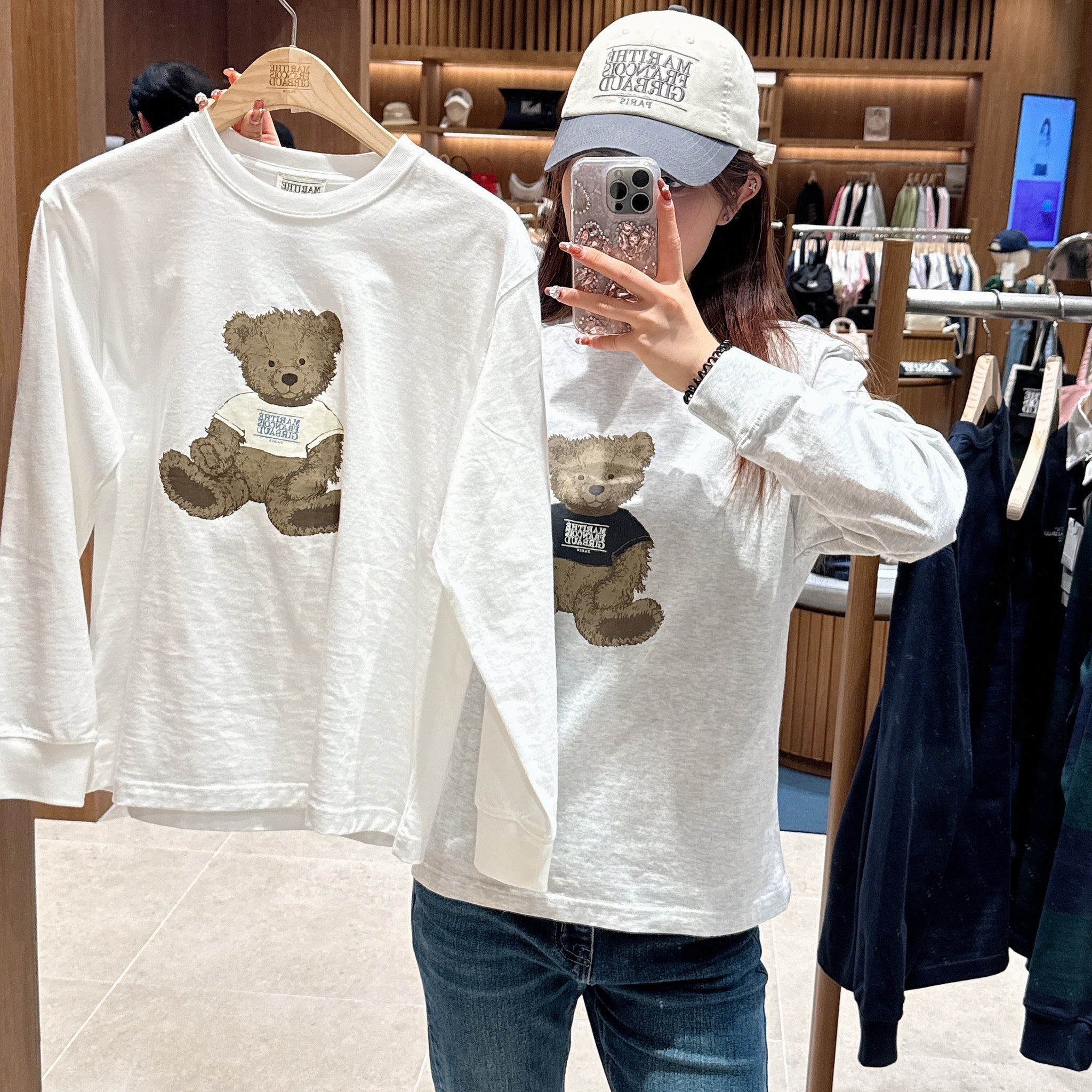 韓國 Marithe Francois Girbaud DOODLE BEAR LONG SLEEVE【MF409】
