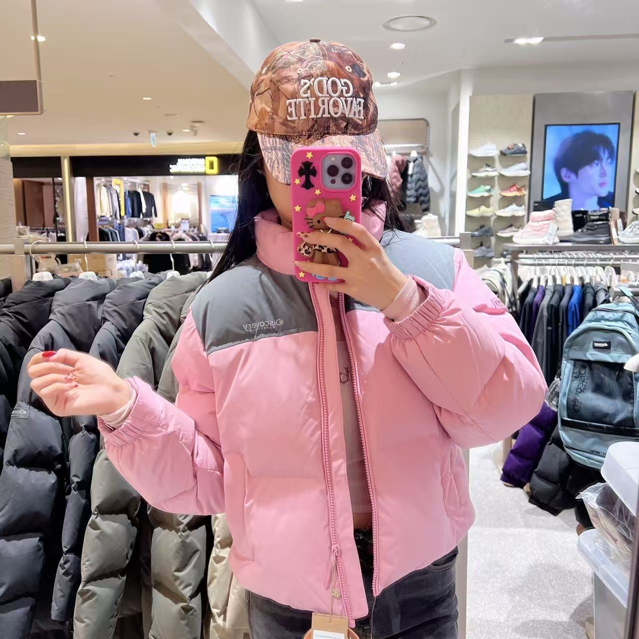 韓國 Discovery Women's Goose Down Mid-Padding (鵝絨)【DY217】