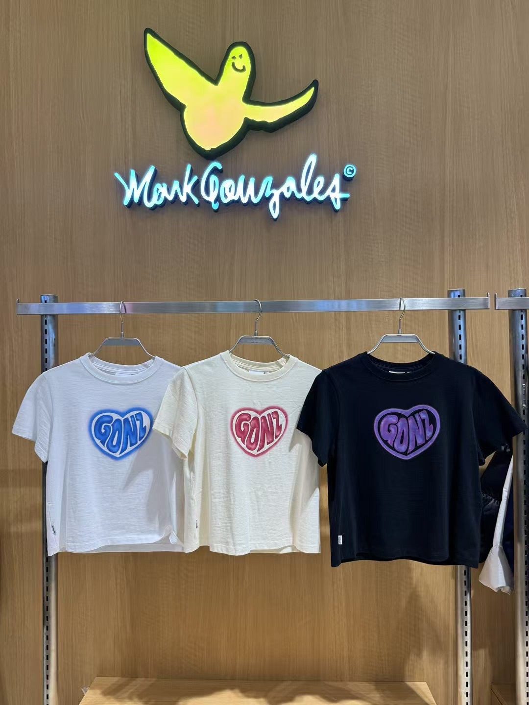 韓國 Mark Gonzales Womens Heart Gonz Cropped T-Shirt【MG109】