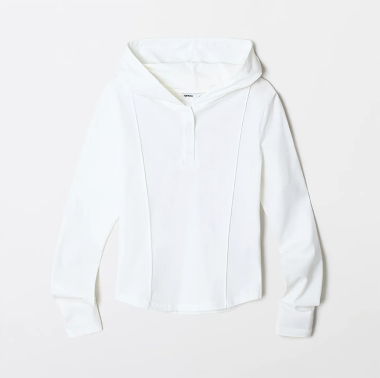 韓國 SPAO Hooded Snap Long Sleeve T-shirt【SP230】