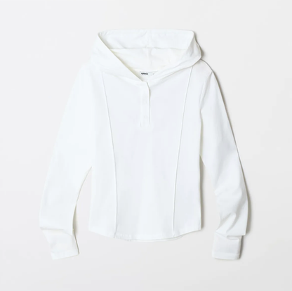 韓國 SPAO Hooded Snap Long Sleeve T-shirt【SP230】