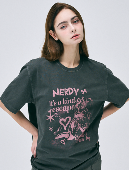 韓國 Nerdy Tomboy Nero Pigment S/S T-Shirt【NY020】