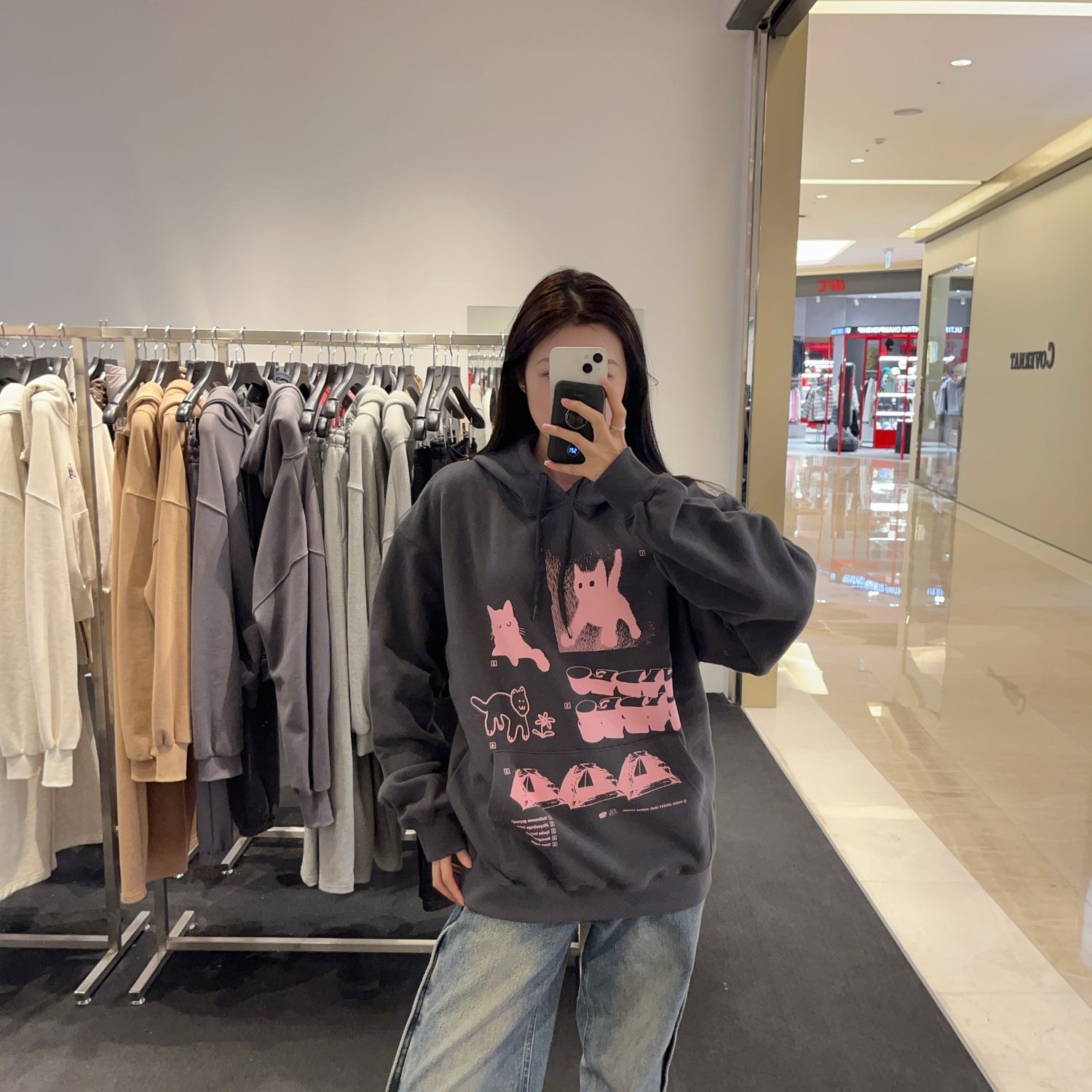 韓國 Video Jockey IBEUMYEON BARO HIPSTER HOODIE（不加絨款）【VJ006】 - STT Mall HK 靚太網購