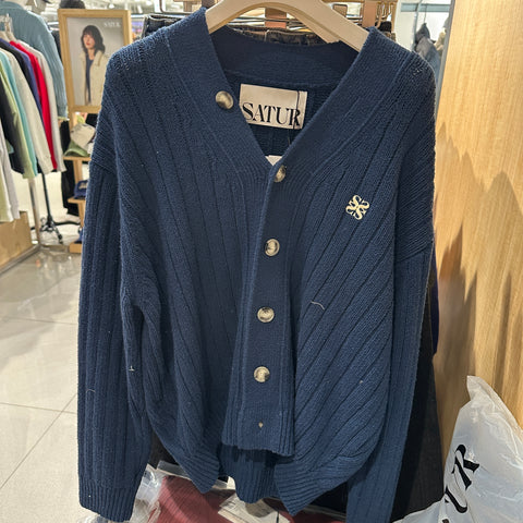韓國 Satur (W) Faro Over Size Boucle Cardigan【SR049】