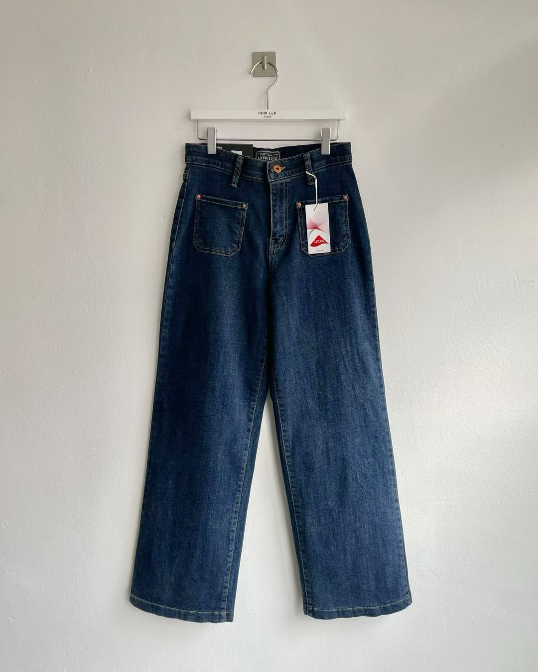 韓國 HowLuk 牛仔褲 刷薄毛  (冬季款)【H2501_1】