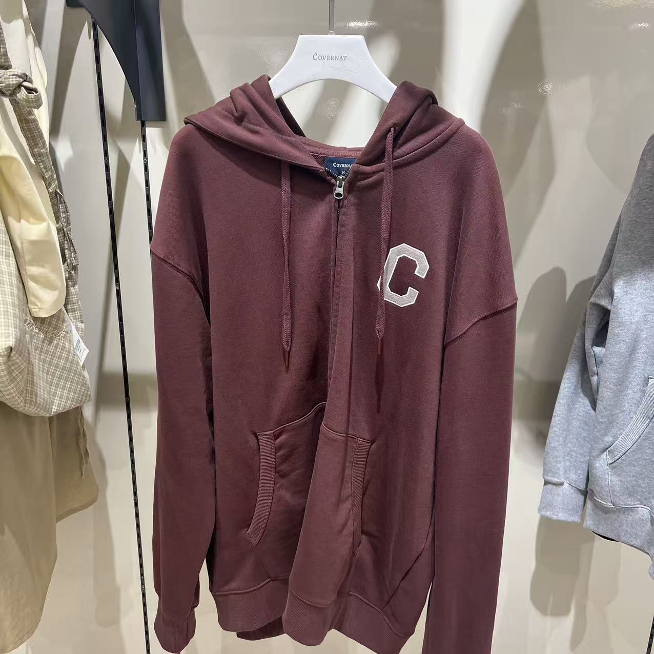 韓國 Covernat C Logo Hoodie【CO039】