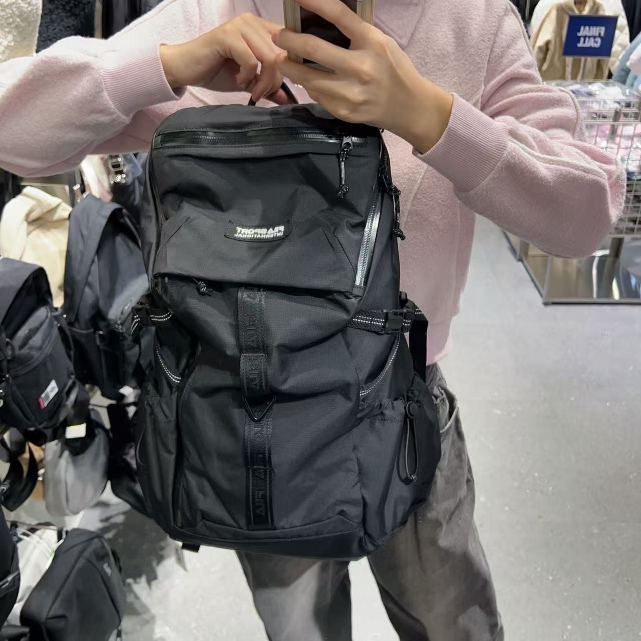 韓國 FILA Webbing Backpack【FA099】