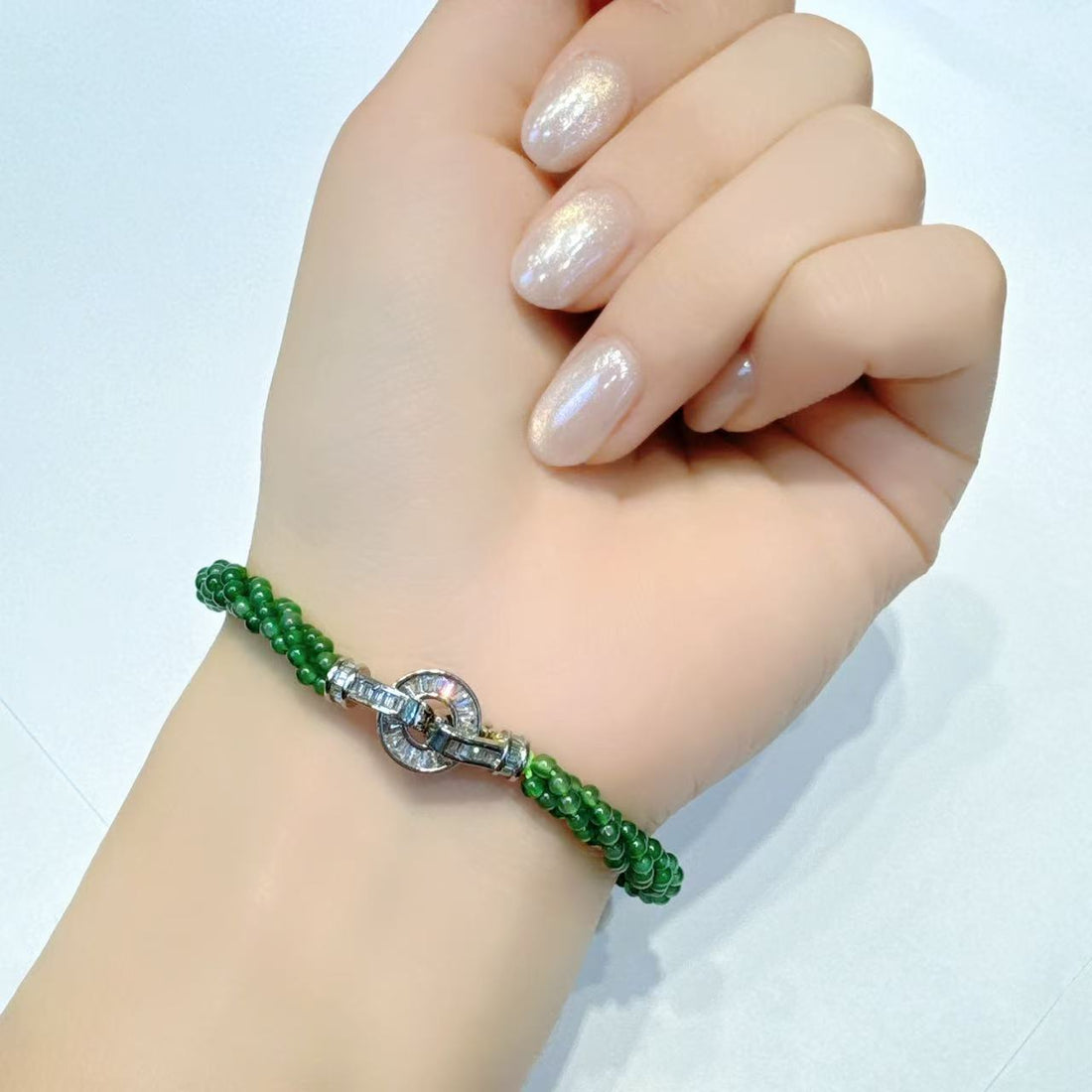 合金三扭小米珠手鏈 2.5MM【KX745】