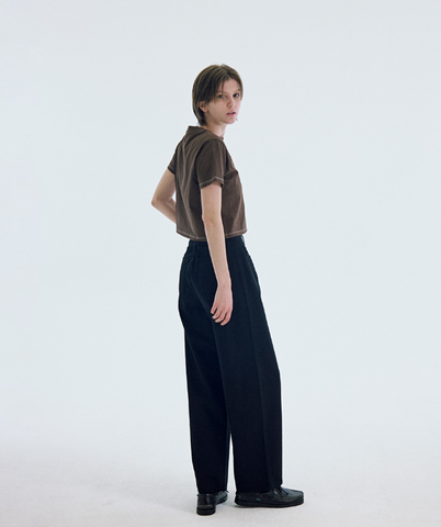 韓國 Markm Women's Round Graphic Crop T-Shirt【MA161】
