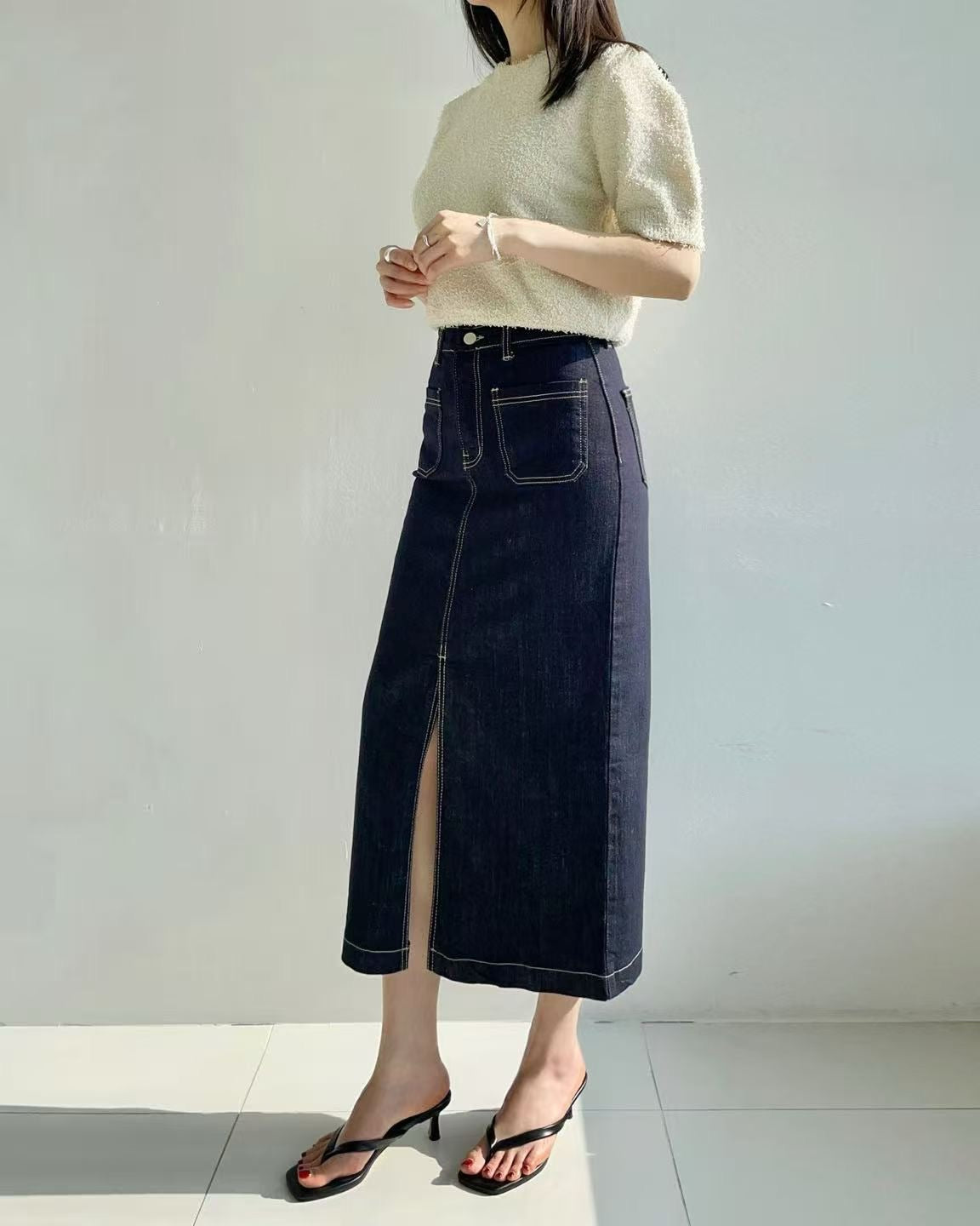 韓國 HowLuk 牛仔裙  (春季款)【H3013】