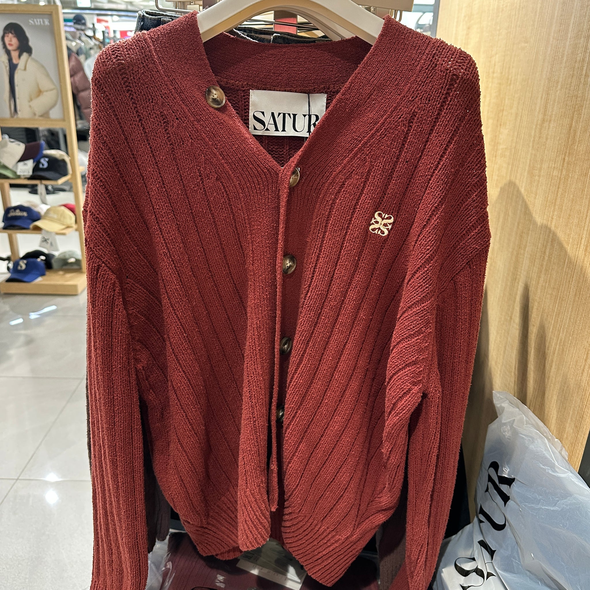 韓國 Satur Faro Over Size Boucle Cardigan【SR050】