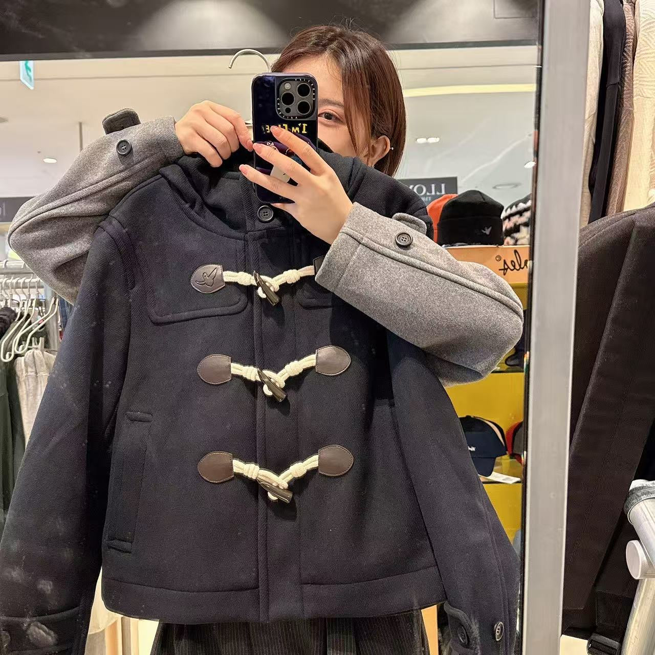 韓國 Mark Gonzales Women's Angel Hooded Duffle Coat【MG187】