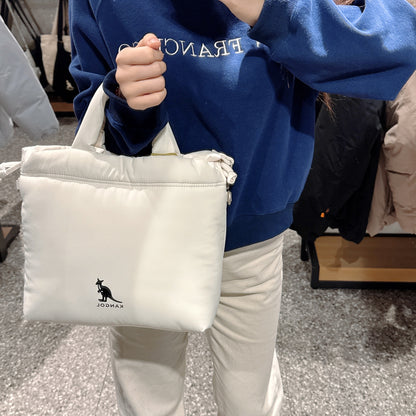 韓國 KANGOL WH PUFFER TOTE BAG【KL014】
