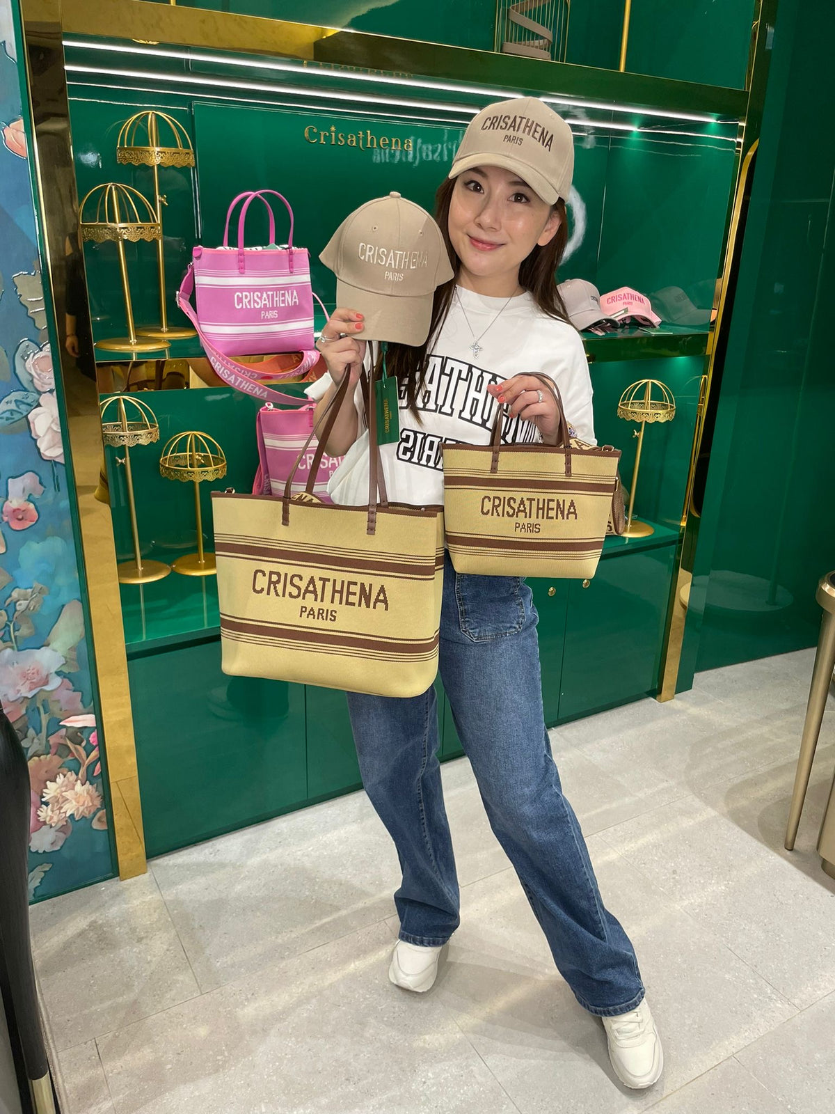 Crisathena Légèreté Large Tote Bag【SM164】