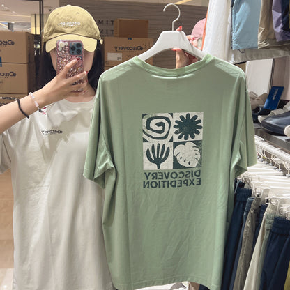 韓國 Discovery Fresh Event Washing Outdoor Frame Graphic Short Sleeve T-Shirt凉爽防晒面料【DY036】