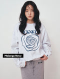【現貨】韓國 Nick Nicole Rose Printing Sweatshirt【NN005】