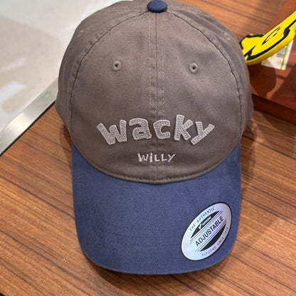 韓國 Wacky Willy Applique color block cap【WW108】