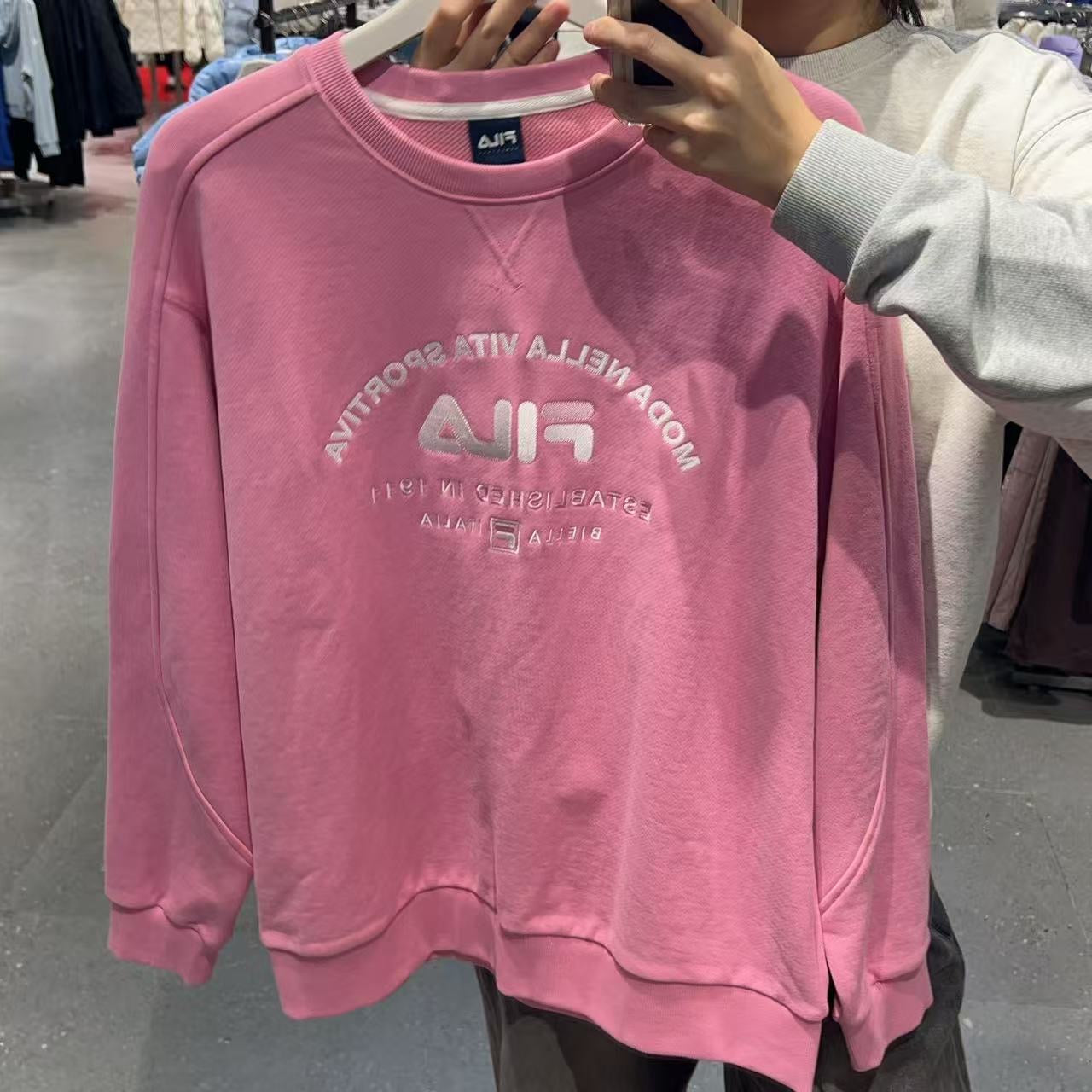 韓國 FILA Colorblock Logo Long Sleeve【FA030】